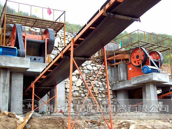 砂石生產線作業現場 砂石生產線作業現場