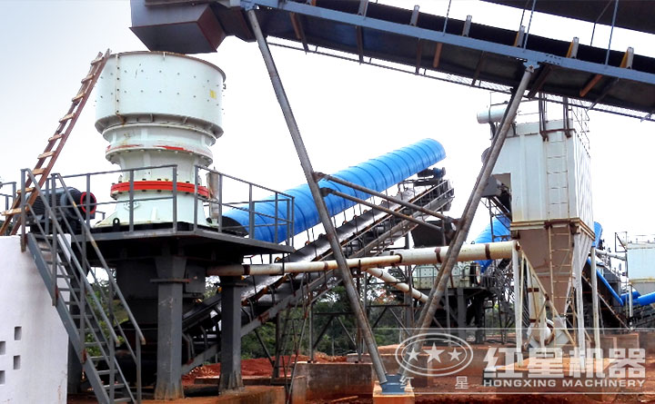 單缸圓錐破碎機作業現場 單缸圓錐破碎機作業現場