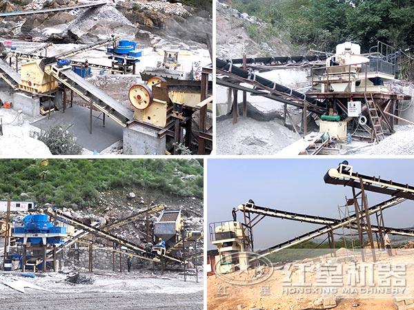 環保型制砂機作業在湖南、山東等地