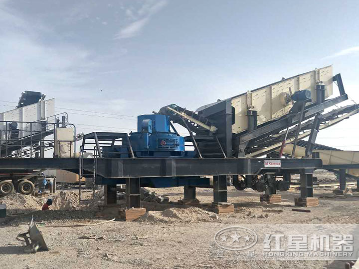 移動制砂現場 移動制砂現場