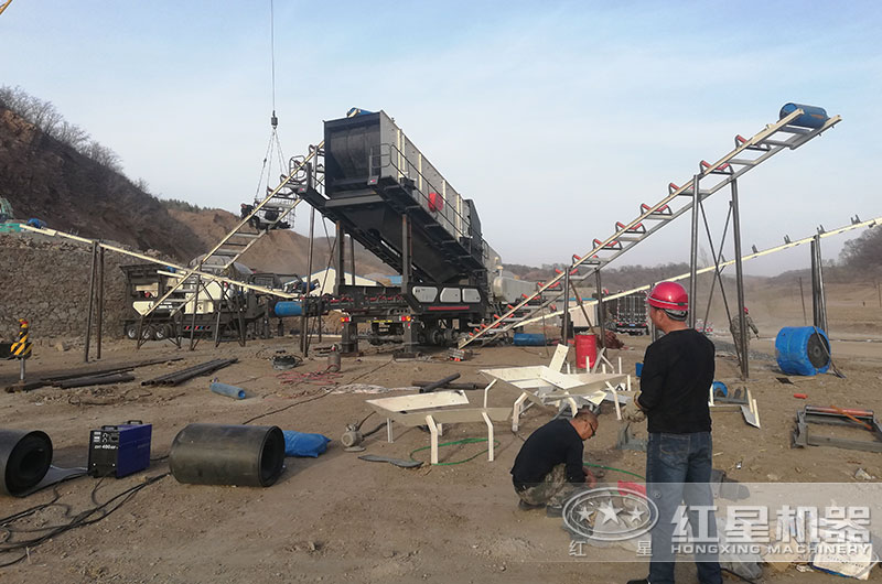 建筑垃圾處理生產現場 建筑垃圾處理生產現場