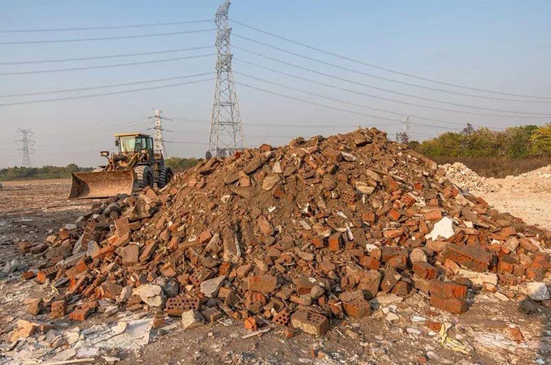 隨處可見(jiàn)的建筑垃圾